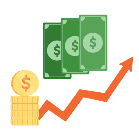 Imagem de um gráfico de investimentos